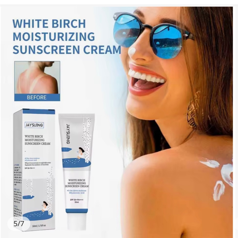 Jaysuing White Birch moisturizing Sunscreen Cream 50+ brand new sealed
